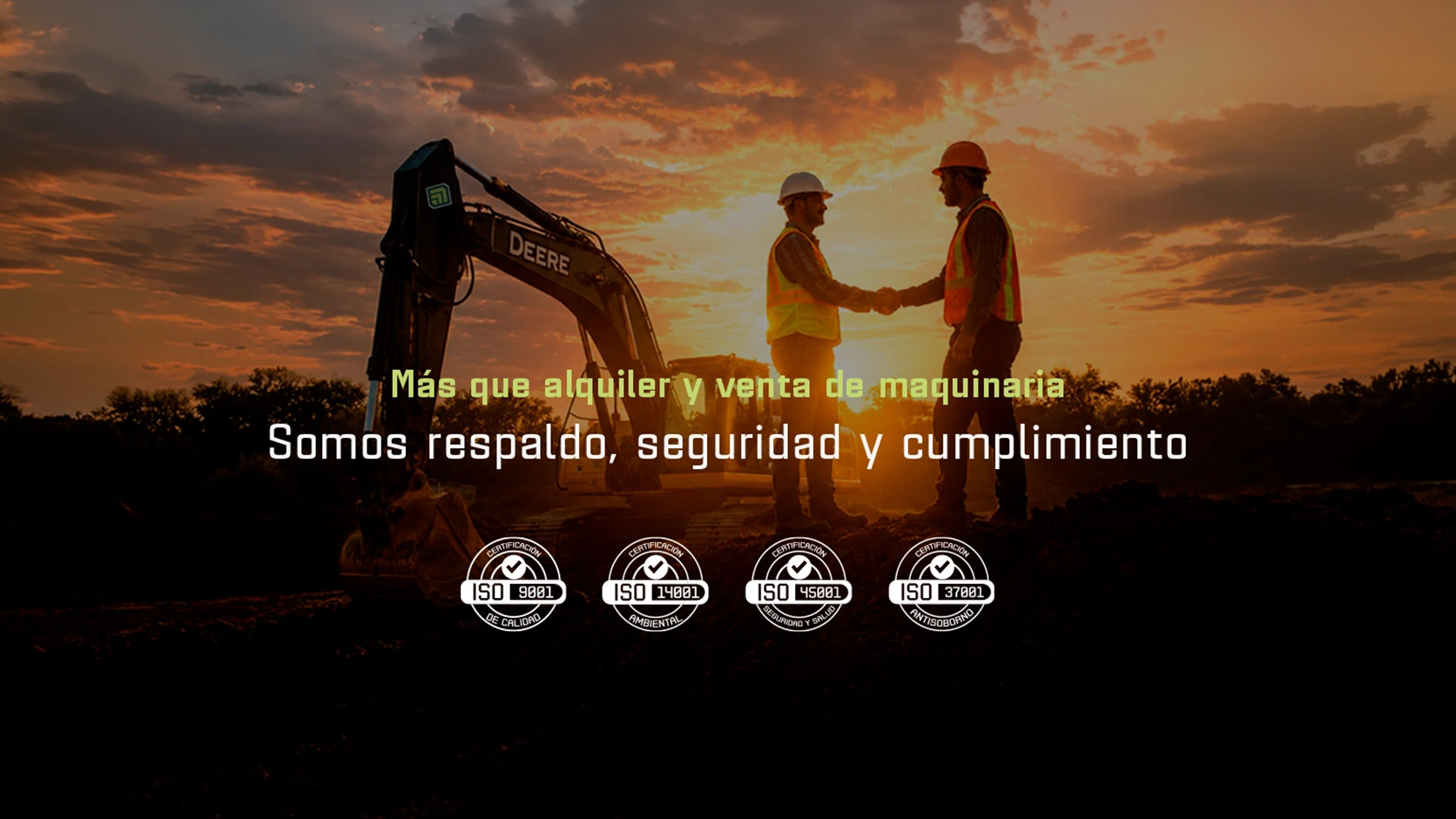 ¿Por qué las certificaciones ISO importan al contratar maquinaria?